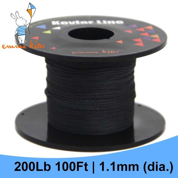 200lbs 100ft black braided kevlar line durable flying kite line string outdoor living tactical camping fishing assist cord 1018
200lbs 100ft black braided kevlar line durable flying kite line string outdoor living tactical camping fishing assist cord 1018
