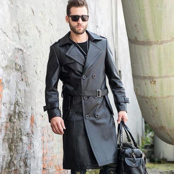 seller mens windbreaker long 100% cow leather collar business men jacket leather high-quality coat sellers1, Black
seller mens windbreaker long 100% cow leather collar business men jacket leather high-quality coat sellers1, Black