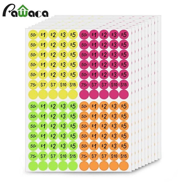 10 sheet pricing stickers dollar stickers self adhesive round spot circels sealing price sticky labels paper note tags
10 sheet pricing stickers dollar stickers self adhesive round spot circels sealing price sticky labels paper note tags