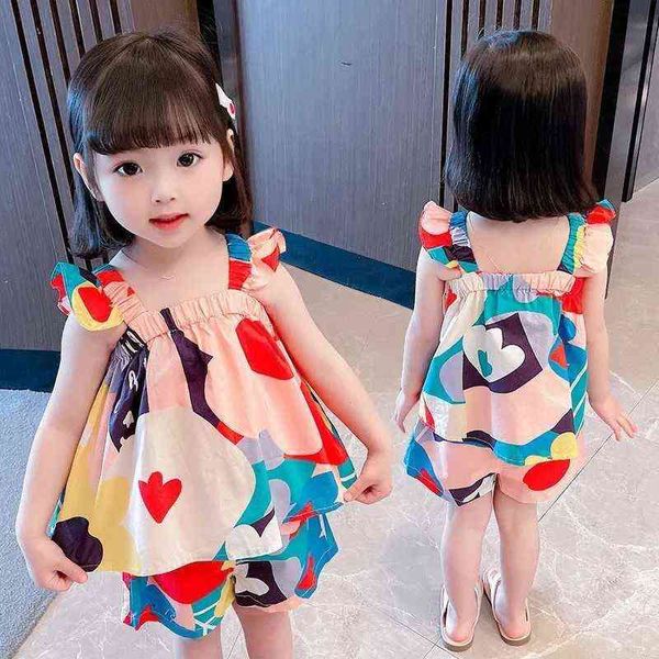 summer baby girls clothing sets kids clothes halter+shorts 2 piece set colorful floral cloth children leisure clothing new 2022 g220217, White
summer baby girls clothing sets kids clothes halter+shorts 2 piece set colorful floral cloth children leisure clothing new 2022 g220217, White