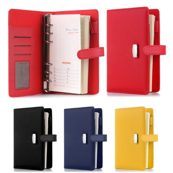 notepads a6/a7 business notebook soft leather loose leaf agenda planner organizer travel journal /daily plan office supplies, Purple;pink
notepads a6/a7 business notebook soft leather loose leaf agenda planner organizer travel journal /daily plan office supplies, Purple;pink