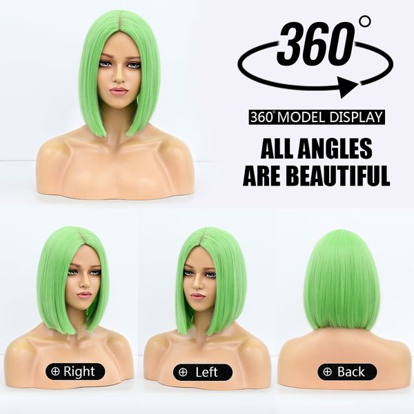 costume accessories green short bob synthetic wigs for women lolita cosplay party natural hair 14inch 150% denisty heat resistant perruque, Silver
costume accessories green short bob synthetic wigs for women lolita cosplay party natural hair 14inch 150% denisty heat resistant perruque, Silver