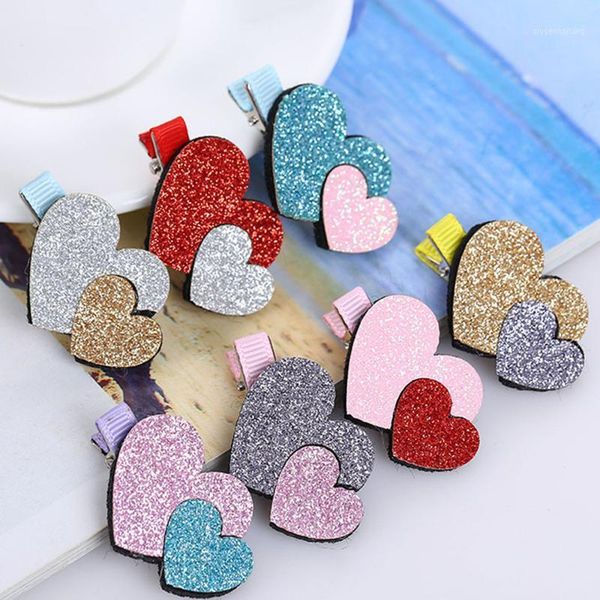 2pcs baby girls hairpin toddler girl heart pattern sparkling cute hairpin infant kids fashion hair clip casual accessories1, Slivery;white
2pcs baby girls hairpin toddler girl heart pattern sparkling cute hairpin infant kids fashion hair clip casual accessories1, Slivery;white
