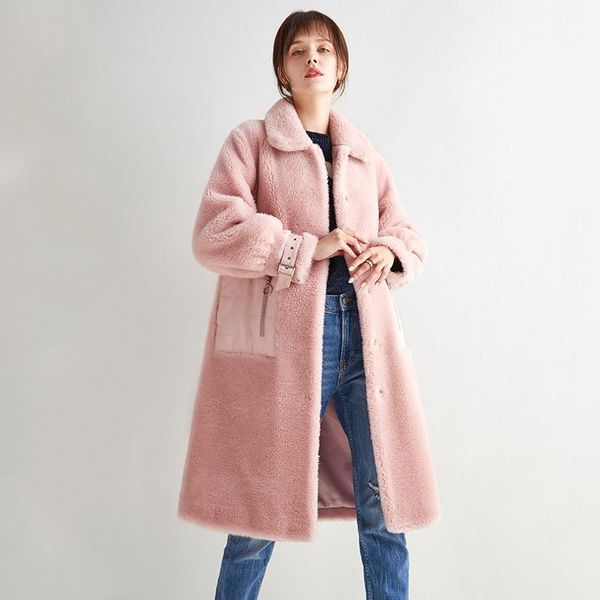 real fur coat 100% wool jacket autumn winter coat women clothes 2020 korean sheep shearling suede lining abrigo mujer zt36381, Black
real fur coat 100% wool jacket autumn winter coat women clothes 2020 korean sheep shearling suede lining abrigo mujer zt36381, Black