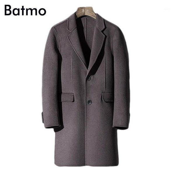 batmo 2018 new arrival single breasted double side wool casual long trench coat men,men's long parka,plus-size al111, Black
batmo 2018 new arrival single breasted double side wool casual long trench coat men,men's long parka,plus-size al111, Black
