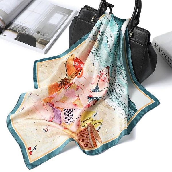 scarves design digital printing women silk scarf neck ring square office lady foulard neckerchief hairband 55*55 cm gril tie, Blue;gray
scarves design digital printing women silk scarf neck ring square office lady foulard neckerchief hairband 55*55 cm gril tie, Blue;gray
