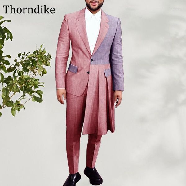 thorndike 2020 new men suit set for wedding party custom made elegant casual prom groom tuxedos custome homme patchwork blazers1, White;black
thorndike 2020 new men suit set for wedding party custom made elegant casual prom groom tuxedos custome homme patchwork blazers1, White;black
