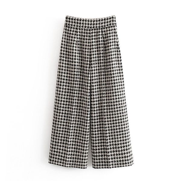 2021 new printed chess tweed female loose wide leg elegant pants houndstooth ladies office bottoms women's pockets tartan patns y8gp, Black;white
2021 new printed chess tweed female loose wide leg elegant pants houndstooth ladies office bottoms women's pockets tartan patns y8gp, Black;white