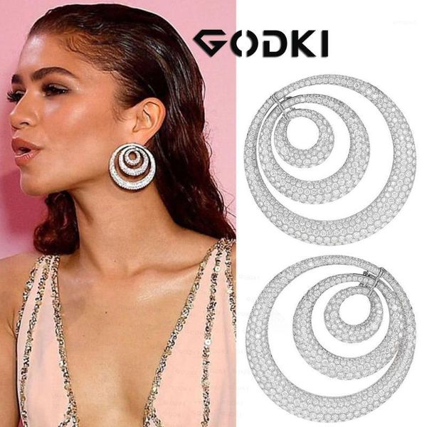 dangle & chandelier godki red carpet big bold circles earring for women wedding full micro cubic zircon high jewelry dubai bridal earring1, Silver
dangle & chandelier godki red carpet big bold circles earring for women wedding full micro cubic zircon high jewelry dubai bridal earring1, Silver