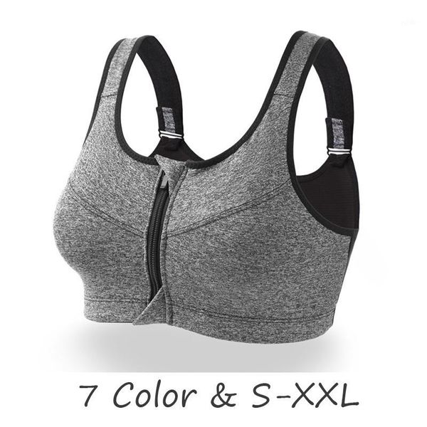 gym clothing women zipper push up sports bras breathable vest underwear yoga running gyms front zip back adjustable1, White;black 
gym clothing women zipper push up sports bras breathable vest underwear yoga running gyms front zip back adjustable1, White;black