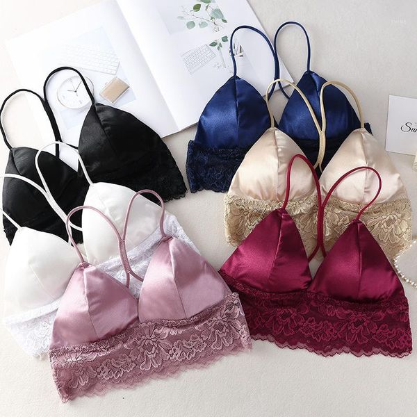 camisoles & tanks crop women satin silk camis bralette beauty back lace tube strap padded bra1, Black;white
camisoles & tanks crop women satin silk camis bralette beauty back lace tube strap padded bra1, Black;white