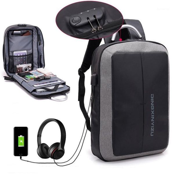 backpack coded lock casual usb charging notebook bags anti theft men's school bag travel large capacity backpack1
backpack coded lock casual usb charging notebook bags anti theft men's school bag travel large capacity backpack1