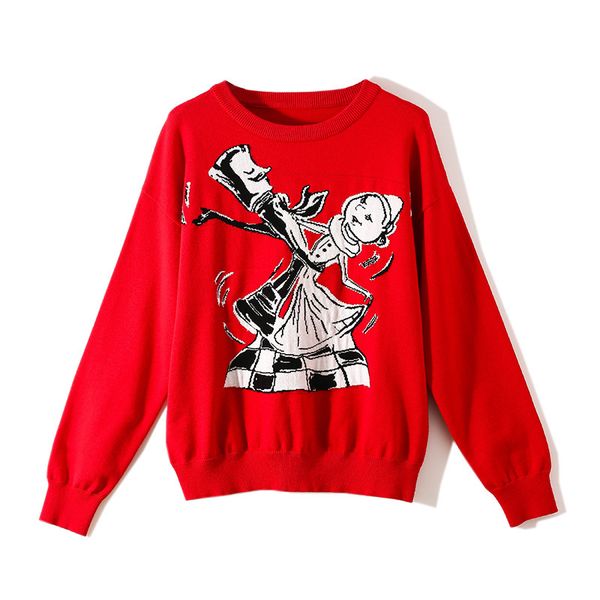 new red jackets women's street animals dances people pullovers from male fall female o-neck jumper basic costumes gqi4, White;black
new red jackets women's street animals dances people pullovers from male fall female o-neck jumper basic costumes gqi4, White;black