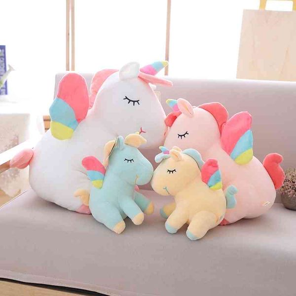 25-55cm cute unicorn toys cartoon horse with rainbow wings animal plush doll for baby kids gift
25-55cm cute unicorn toys cartoon horse with rainbow wings animal plush doll for baby kids gift