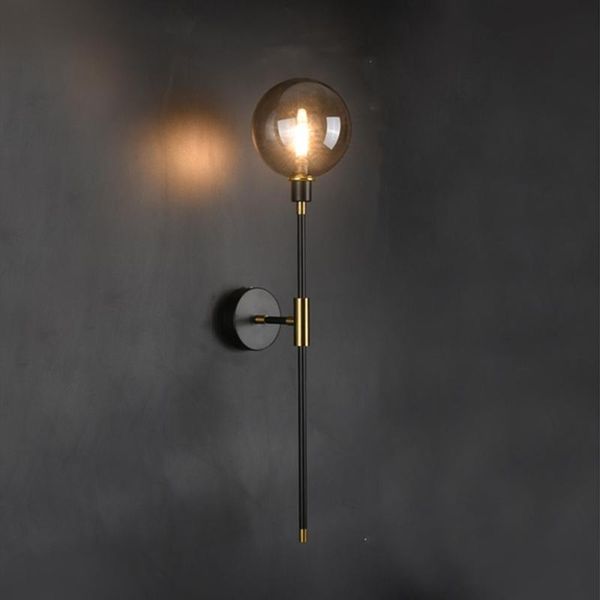 modern led wall lamp black iron glass ball wall lamps for living room bedroom loft decor nordic home bedside light fixtures
modern led wall lamp black iron glass ball wall lamps for living room bedroom loft decor nordic home bedside light fixtures