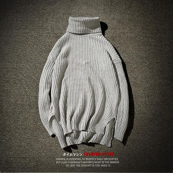 trend korean men's sweaters turtleneck for men loose plus size solid color stripes fashion casual comfortable pullover sweater, White;black
trend korean men's sweaters turtleneck for men loose plus size solid color stripes fashion casual comfortable pullover sweater, White;black