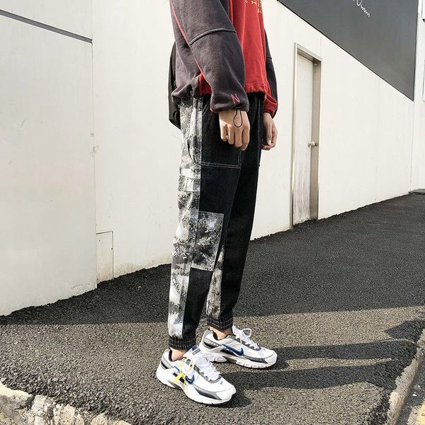 men's brem 2021 pants spring and winter's new fine patched seam jeans fashion young clothes o1os, Blue
men's brem 2021 pants spring and winter's new fine patched seam jeans fashion young clothes o1os, Blue