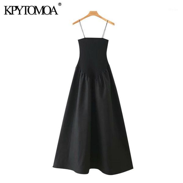 kpytomoa women 2020 chic fashion pathwork strech slim midi dress vintage backless a-line thin straps female dresses vestidos1, Black;gray
kpytomoa women 2020 chic fashion pathwork strech slim midi dress vintage backless a-line thin straps female dresses vestidos1, Black;gray