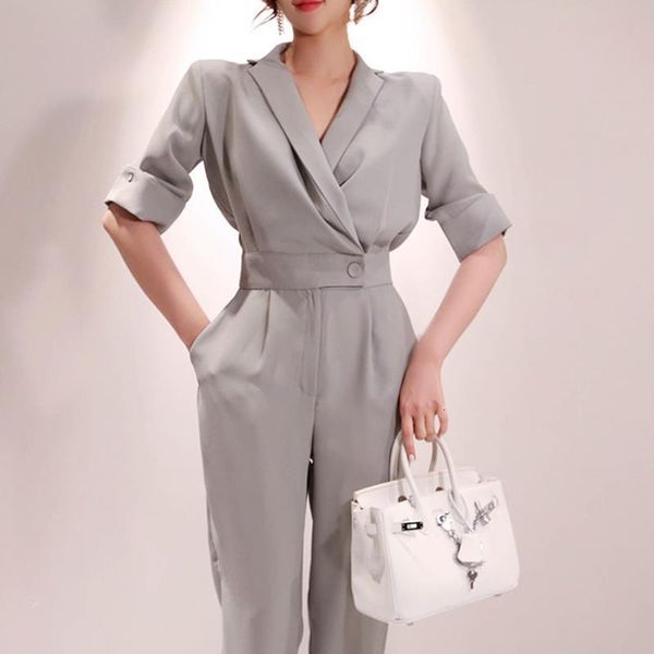 oneimirry 2020 summer ladies short sleeve solid jumpsuits suit v-neck office wear casual women slim fit gray overalls rompers, Black;white
oneimirry 2020 summer ladies short sleeve solid jumpsuits suit v-neck office wear casual women slim fit gray overalls rompers, Black;white
