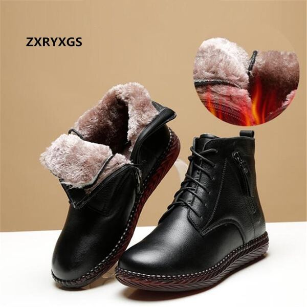 boots zxryxgs full genuine leather warm shoes woman ankle casual sneakers flat soft comfortable winter, Black
boots zxryxgs full genuine leather warm shoes woman ankle casual sneakers flat soft comfortable winter, Black