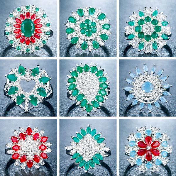 ladies'luxury frosted zircon ring copper-plated silver cocktail party accessories, Golden;silver
ladies'luxury frosted zircon ring copper-plated silver cocktail party accessories, Golden;silver