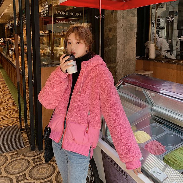 2021 newoversized winter warm jacket women lambswool hooded letter printed coat femme thick outwear mujer wo9v, Black
2021 newoversized winter warm jacket women lambswool hooded letter printed coat femme thick outwear mujer wo9v, Black