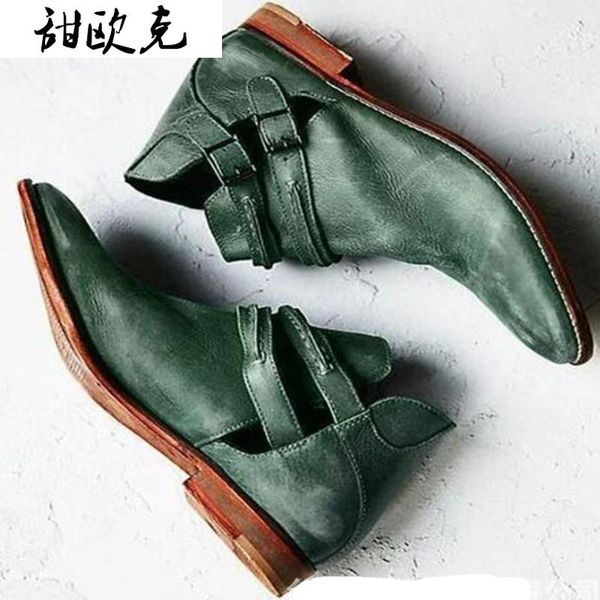 boots 2021 winter women's fashion set foot low pointed toe heel hasp square pu ankle botas mujer, Black
boots 2021 winter women's fashion set foot low pointed toe heel hasp square pu ankle botas mujer, Black