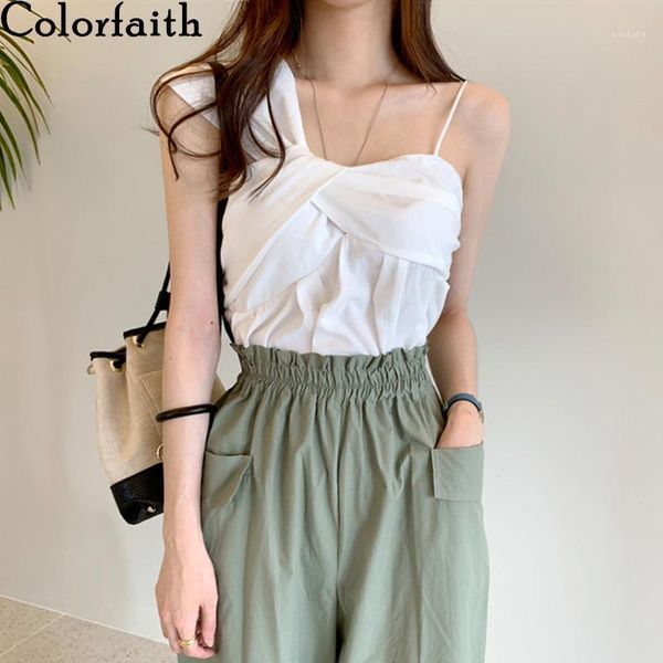 colorfaith new 2020 spring summer women vest solid multi colors tank basic irregular bottoming pleated short v98261, White
colorfaith new 2020 spring summer women vest solid multi colors tank basic irregular bottoming pleated short v98261, White