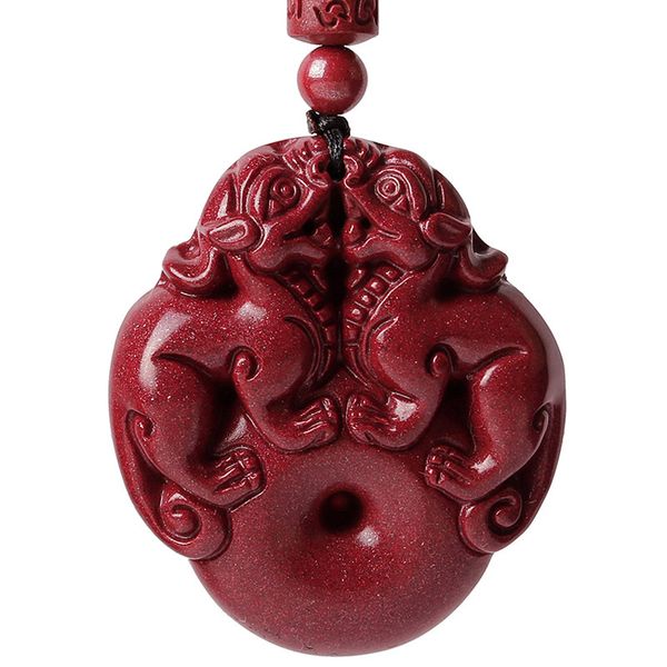 drop shipping natural cinnabar pendant lucky amulet jade safety button brave troops necklace for woman men fine jewelry gifts q1105, Silver
drop shipping natural cinnabar pendant lucky amulet jade safety button brave troops necklace for woman men fine jewelry gifts q1105, Silver