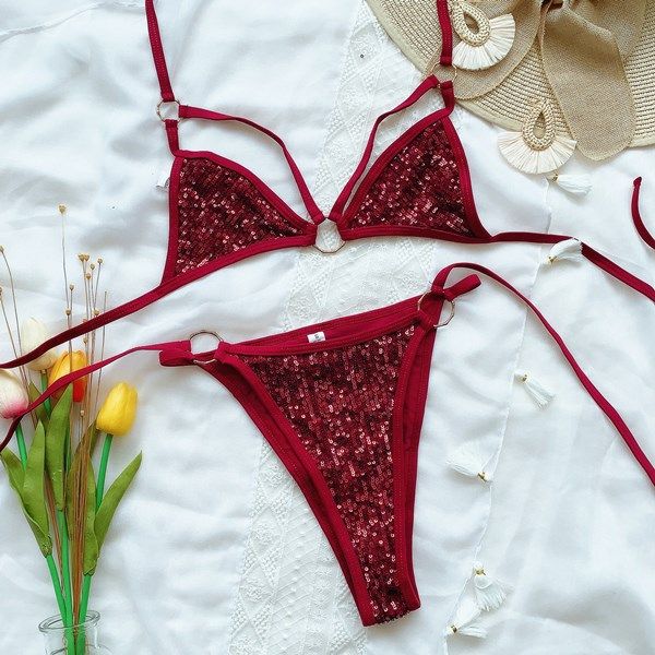 style swimsuit designer swimsuit women sequined bikini strap swimsuits femme lingeries woman lingeries set high waist swimwear bikinis, White;black
style swimsuit designer swimsuit women sequined bikini strap swimsuits femme lingeries woman lingeries set high waist swimwear bikinis, White;black