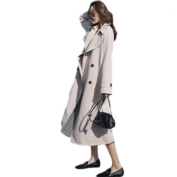 2021 new spring autumn long trench coats for women double breasted windbreaker female outerwear 62b1, Tan;black
2021 new spring autumn long trench coats for women double breasted windbreaker female outerwear 62b1, Tan;black