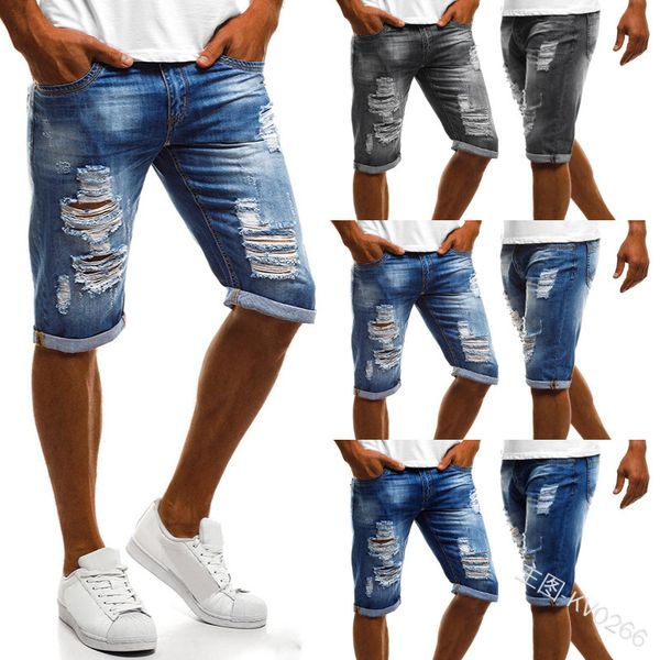 new men's trousers in summer of 2019, Blue