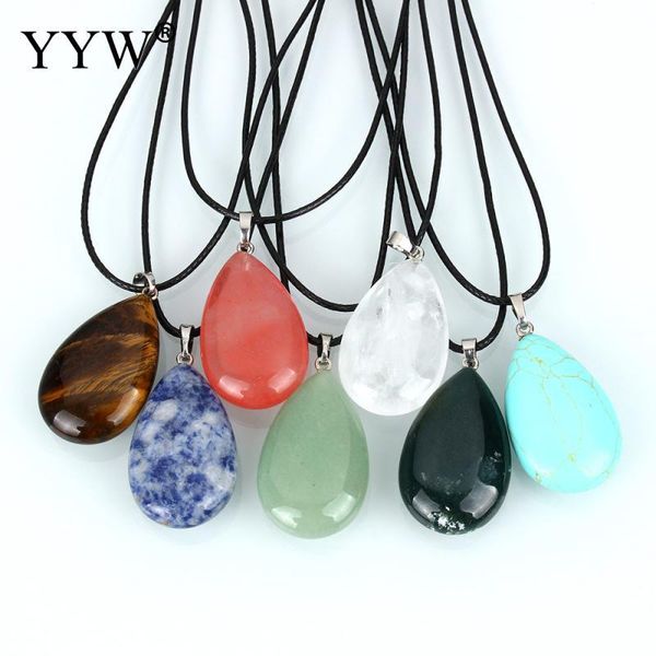 pendant necklaces yyw women natural gems stone teardrop leather cord choker necklace malachite quartz opal rose, Silver
pendant necklaces yyw women natural gems stone teardrop leather cord choker necklace malachite quartz opal rose, Silver
