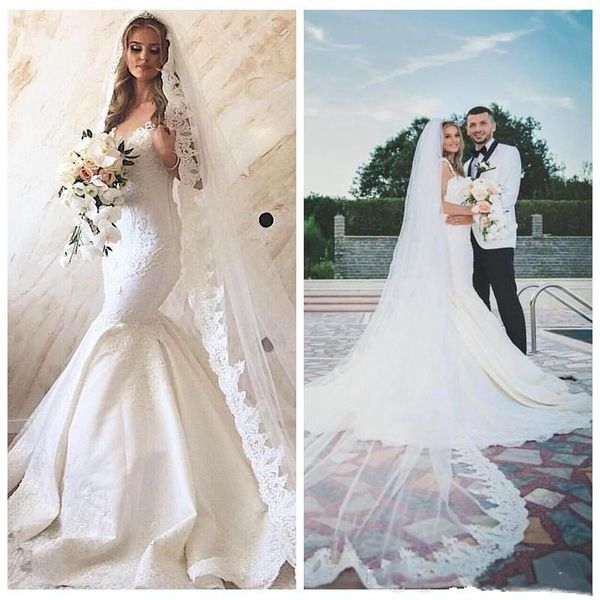 saprkly appliqued lace satin wedding dress spaghetti straps mermaid bridal gowns 2021 luxury design robes de mariée, White
saprkly appliqued lace satin wedding dress spaghetti straps mermaid bridal gowns 2021 luxury design robes de mariée, White