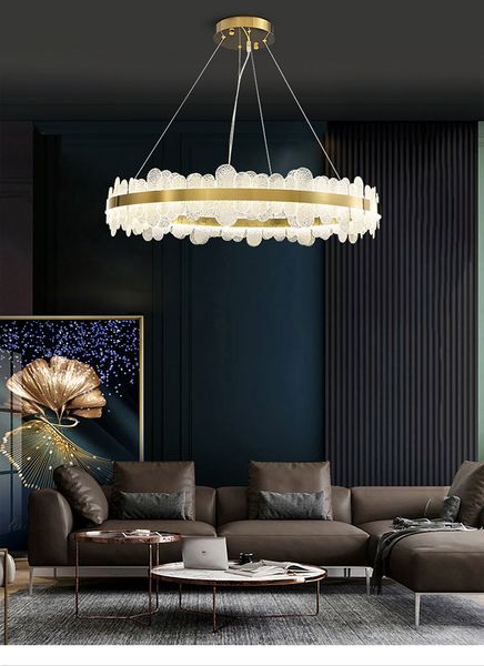 Art Deco Postmodern Golden Round Suspension Luminaire Lampen Pendant Lights.pendant Lamp.pendant Light For Dinning Room