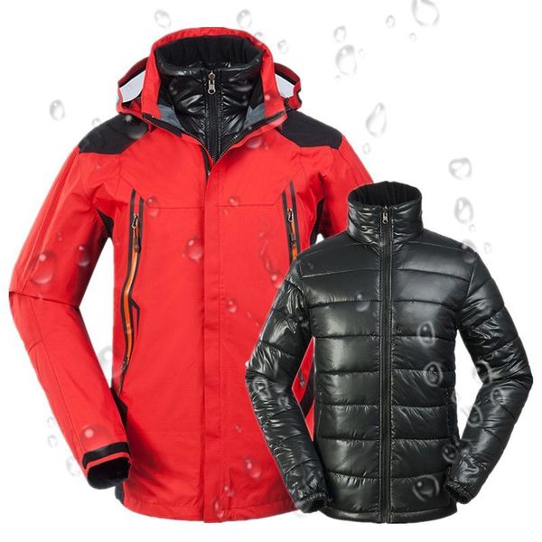 men's hiking autumn winter windproof waterpoof outdoor down cotton windbreaker coat mens mountain trekking camping jacket, Black
men's hiking autumn winter windproof waterpoof outdoor down cotton windbreaker coat mens mountain trekking camping jacket, Black