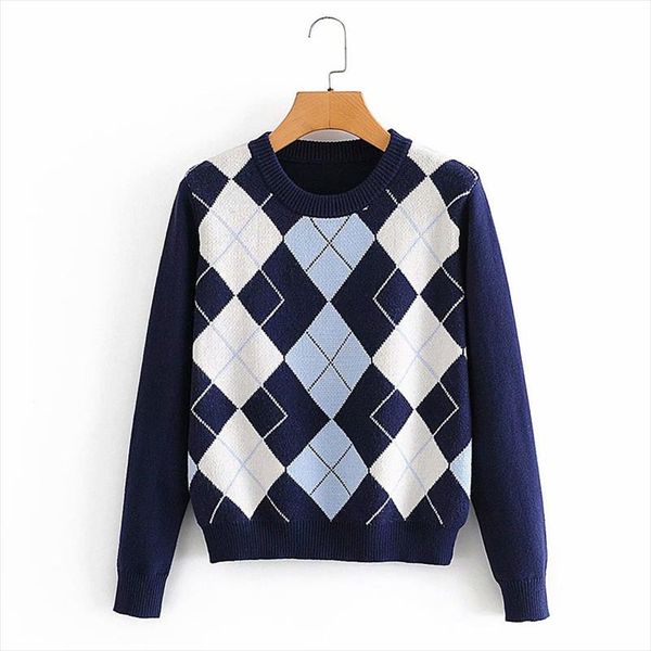 2020 autumn women argyle wool sweaters long sleeve o neck pullovers sweaters female new fashion knitted sweater clothing, White;black
2020 autumn women argyle wool sweaters long sleeve o neck pullovers sweaters female new fashion knitted sweater clothing, White;black