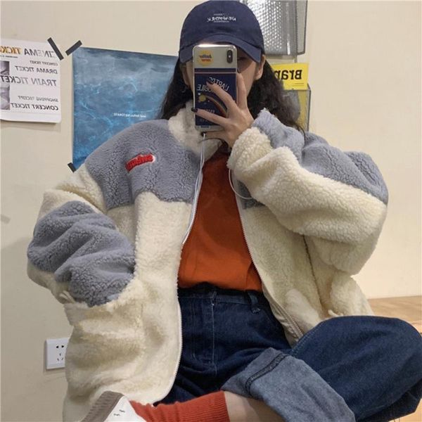 women's fur & faux winter coat women warm lambswool plush coats korea fahion female outerwear clothing ladies cardigans long sleeve jac, Black
women's fur & faux winter coat women warm lambswool plush coats korea fahion female outerwear clothing ladies cardigans long sleeve jac, Black