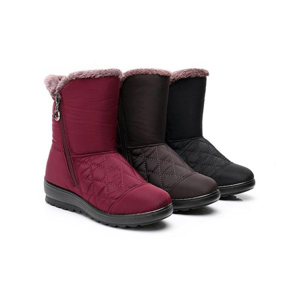 boots 2020 women winter boots snow shoes warm plush bottom ankle zipper solid color larger sizes 35-41, Black
boots 2020 women winter boots snow shoes warm plush bottom ankle zipper solid color larger sizes 35-41, Black