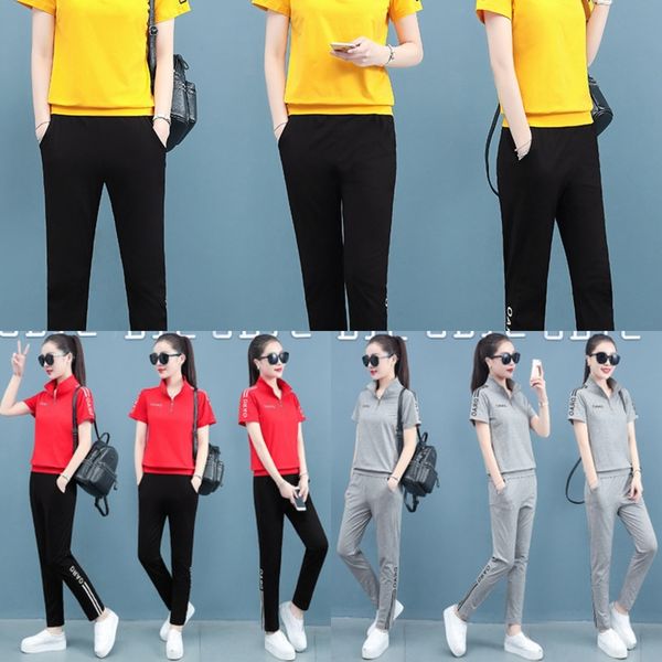 8itnk sports 2020 suitsuitwomen's summer leisure new lapel short sleeve suit korean style suit loose sports two-piece running fashion k, Gray 
8itnk sports 2020 suitsuitwomen's summer leisure new lapel short sleeve suit korean style suit loose sports two-piece running fashion k, Gray