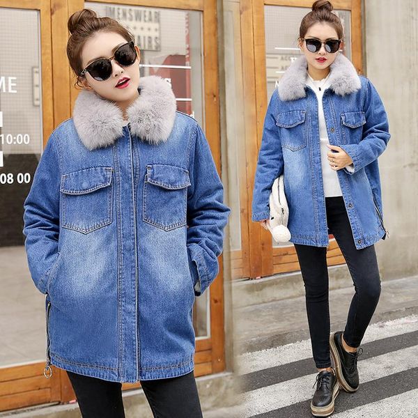 women's down & parkas long velvet denim jeans coats oversized outerwear plus size spring autumn winter clothes jackets for woman clothi, Black
women's down & parkas long velvet denim jeans coats oversized outerwear plus size spring autumn winter clothes jackets for woman clothi, Black