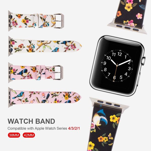 кожаный ремешок для ленты для яблочных часов 40 мм 44 мм iwatch полоса 42 мм / 38 мм цветок watchabnd ремень браслет apple watch серии 3 4 5
кожаный ремешок для ленты для яблочных часов 40 мм 44 мм iwatch полоса 42 мм / 38 мм цветок watchabnd ремень браслет apple watch серии 3 4 5