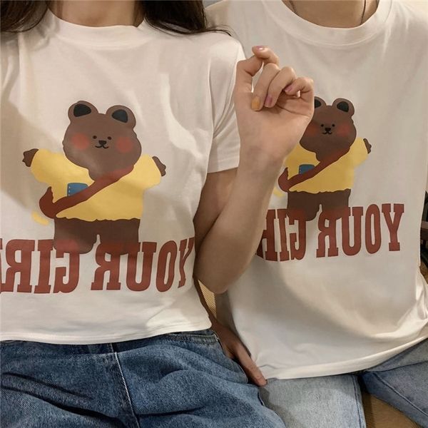 lv3z4 cute bear print short sleeve women korean fashion net red summer t-shirt t-shirt 2020 new ins version of students into lovers bumping, White
lv3z4 cute bear print short sleeve women korean fashion net red summer t-shirt t-shirt 2020 new ins version of students into lovers bumping, White