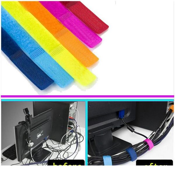 20pcs/lot bobbin winder cable wire organiser management marker holder cord ties magic tape lead straps for tv computer qylzmo
20pcs/lot bobbin winder cable wire organiser management marker holder cord ties magic tape lead straps for tv computer qylzmo