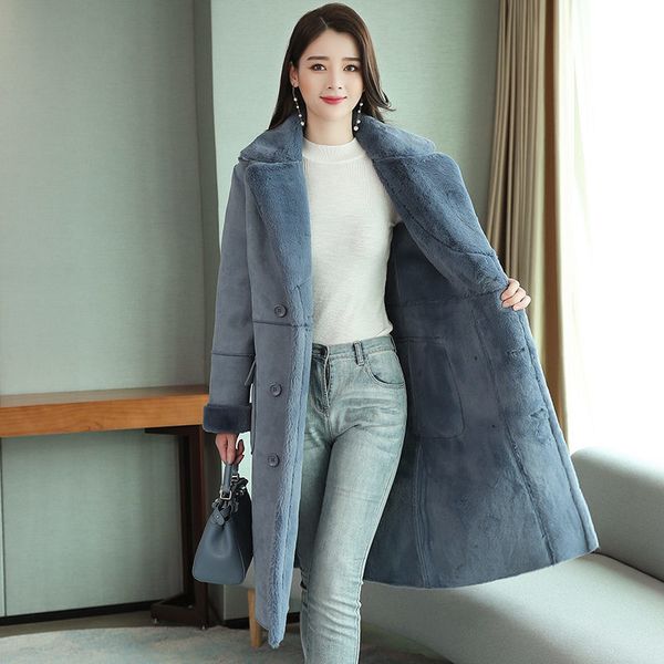 woolen women's autumn/winter 2021 new korean loose lamb wool mid-length suede coat long trench fashion warm outerwear y182, Black
woolen women's autumn/winter 2021 new korean loose lamb wool mid-length suede coat long trench fashion warm outerwear y182, Black
