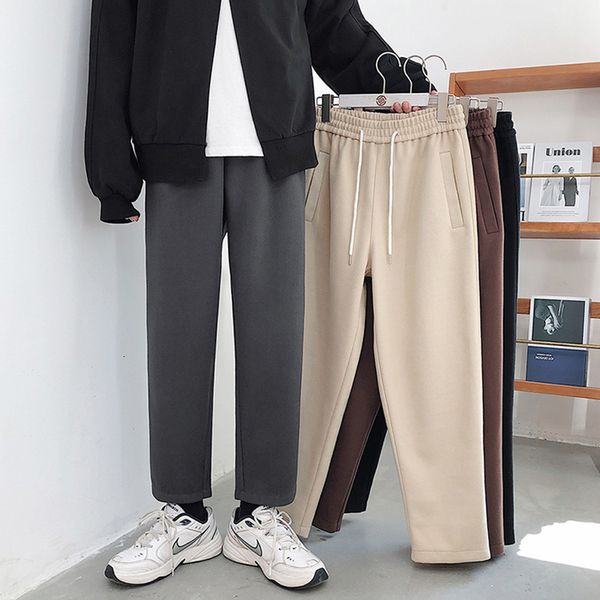 autumn and winter tweed thickened casual trend men's pants loose straight versatile trousers, Black
autumn and winter tweed thickened casual trend men's pants loose straight versatile trousers, Black