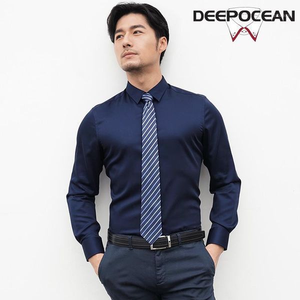 deepocean small stand-up collar men's long-sleeved shirt mercerized cotton youth business suit1, White;black
deepocean small stand-up collar men's long-sleeved shirt mercerized cotton youth business suit1, White;black