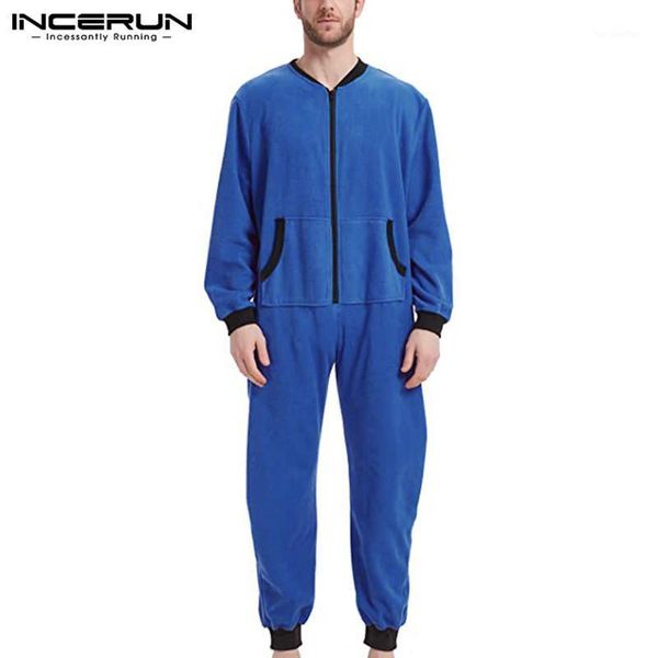 men's pants incerun man leisure solid jumpsuits men long sleeve round neck rompers fashion zipper homewear mono pockets overalls s-5xl1, Black
men's pants incerun man leisure solid jumpsuits men long sleeve round neck rompers fashion zipper homewear mono pockets overalls s-5xl1, Black