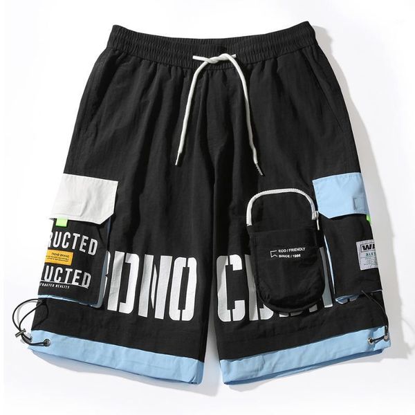 men hip hop streetwear shorts 2020 summer new cargo shorts color block korean fashion youthful joggers elastic men1, White;black
men hip hop streetwear shorts 2020 summer new cargo shorts color block korean fashion youthful joggers elastic men1, White;black
