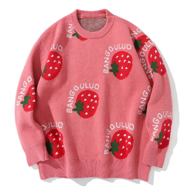 2021 new hip hop retro street sweaters men harajuku pullovers mens fruits jacquard knitted sweater autumn winter loose steetwear l42a, White;black
2021 new hip hop retro street sweaters men harajuku pullovers mens fruits jacquard knitted sweater autumn winter loose steetwear l42a, White;black